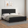 vidaXL Bedframe met hoofdbord kunstleer zwart 180x200 cm