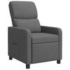 vidaXL Relaxfauteuil Donkergrijs Polyester
