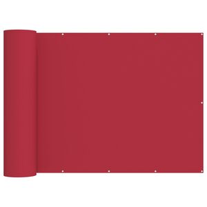 vidaXL Balkon Privacy Scherm 150 x 800 cm Stof met PU-coating Rood