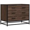 vidaXL Ladekast 70x41x56 cm bewerkt hout bruin eikenkleur