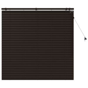 vidaXL Venetiaanse jaloezie Donkerbruin 140 x 130 cm 35 mm