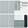 vidaXL Afrasteringspaal Groen 50 x 0,4 m (13 mm gaas) Staal en PVC
