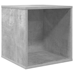 vidaXL Vinyl Album Doos Betongrijs 37 x 36,5 x 38 cm Bewerkt hout