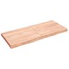 vidaXL Tafelblad 140x60x(2-6)cm behandeld massief eikenhout lichtbruin