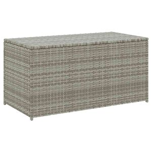 vidaXL Tuinbox 100x50x50 cm poly rattan grijs