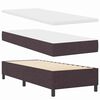 vidaXL Boxspringbed met matras Donkerbruin 80 x 200 cm Stof
