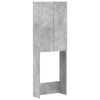 vidaXL Toiletkast ARNHEM Betongrijs 66 x 25,5 x 190 cm Bewerkt hout