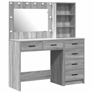 vidaXL Plafondtafel 2 st Lichtgrijs 78.5 x 41 x 135 cm Bewerkt hout