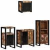 vidaXL Badkamermeubelset 4 st Multikleur en Zwart 55 x 35 x 60 cm