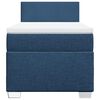 vidaXL Boxspring met matras stof blauw 90x190 cm