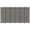 vidaXL Kamerscherm met 6 panelen 300x180 cm antraciet