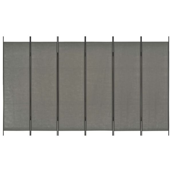 vidaXL Kamerscherm met 6 panelen 300x180 cm antraciet