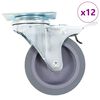 vidaXL 12 st Zwenkwielen 75 mm