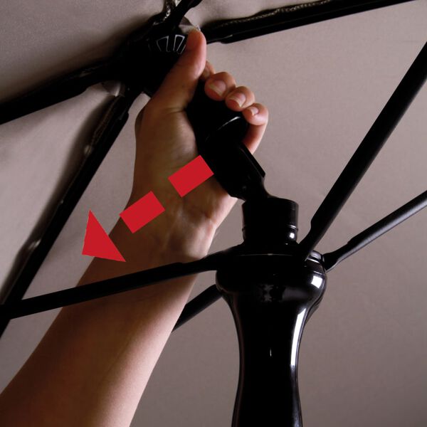 Madison Parasol Patmos Luxe rechthoekig 210x140 cm ecru