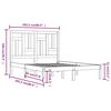 vidaXL Bedframe zonder matras massief grenenhout 200x200 cm