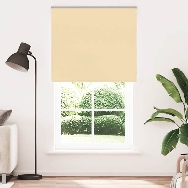 vidaXL Rolgordijn verduisterend 140x230 cm stofbreedte 136,6 cm beige