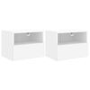 vidaXL Tv-wandmeubels 2 st 40x30x30 cm bewerkt hout wit