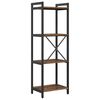 vidaXL Boekenkast Oud hout 40 x 30 x 85 cm Bewerkt hout