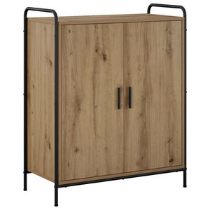 vidaXL Schoenenkast 76 x 36,5 x 93 cm Bewerkt hout Artisanaal eiken