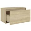 vidaXL Halbank 80x40x45 cm bewerkt hout sonoma eikenkleurig