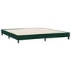 vidaXL Boxspringbed zonder matras 180x220 cm fluweel donkergroen