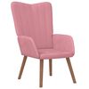 vidaXL Relaxstoel fluweel roze