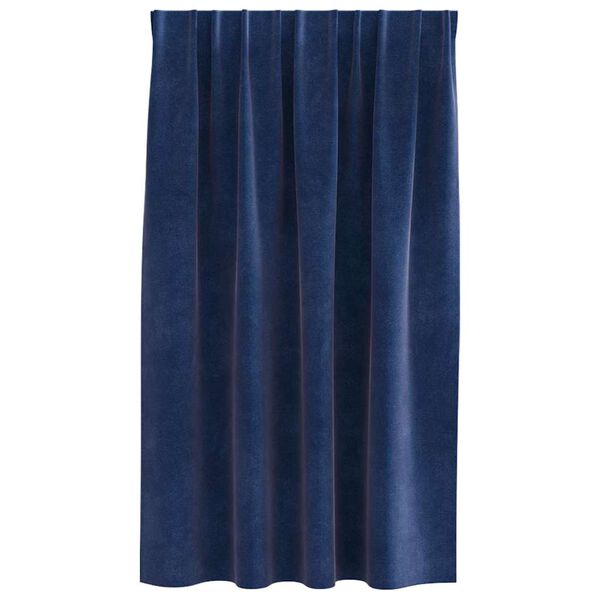 vidaXL Verduisterende gordijnen 2 pcs Donkerblauw 140 x 140 cm Fluweel