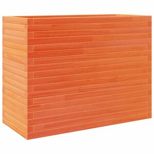 vidaXL Plantenbak 90x40x68,5 cm massief grenenhout wasbruin