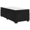 vidaXL Bedframe met matras Zwart 80 x 200 cm Stof