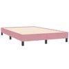 vidaXL Bedframe zonder matras 120x210 cm fluweel roze