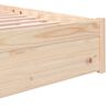 vidaXL Bedframe massief hout 150x200 cm