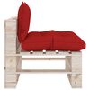 vidaXL 8-delige Loungeset met kussens pallet grenenhout