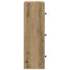 vidaXL Boekenkast 40x24x77 cm bewerkt hout artisanaal eikenkleurig