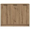 vidaXL Dressoir 90,5x30x70 cm bewerkt hout artisanaal eikenkleur