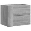 vidaXL Nachtkastjes 2 st wandgemonteerd 45x30x35 cm grijs sonoma eiken