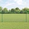 vidaXL Hek met Paal Groen 1,5 x 25 m Staal en PVC