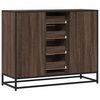 vidaXL Dressoir 92x35x76 cm bewerkt hout bruin eikenkleurig