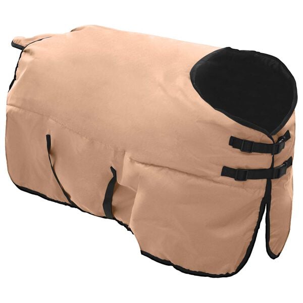 vidaXL Paardendeken Cappuccino 145 cm Polyester