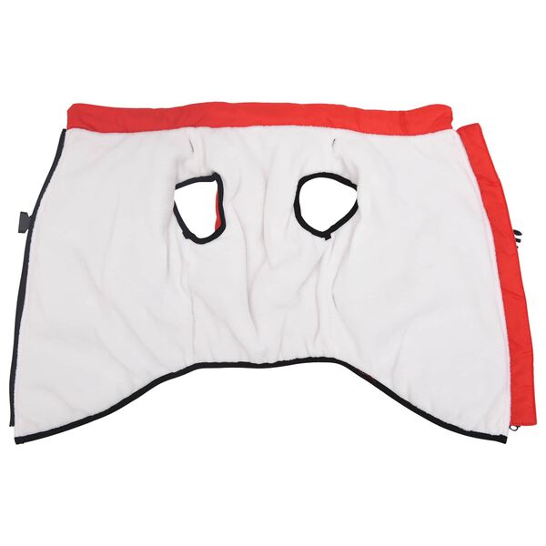 vidaXL Hondenjas met harnas Rood 3XL Fleece en polyester