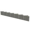 vidaXL Schanskorfmuur 450x30x50 cm gegalvaniseerd staal