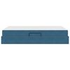 vidaXL Opbergbed met matras met matras Blauw 120 x 190 cm Fluweel
