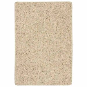 vidaXL Vloerkleed shaggy anti-slip 160x230 cm cr&egrave;mekleurig