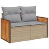 vidaXL Tuin Sofa Set 12 pcs Beige poly rattan