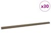 vidaXL Trapprofielen 30 pcs Bruin 67 x 3.5 x 3 cm Aluminium