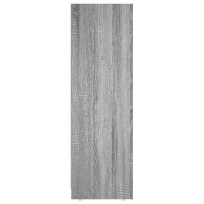 vidaXL Badkamerkast 30x30x95 cm bewerkt hout grijs sonoma eikenkleurig