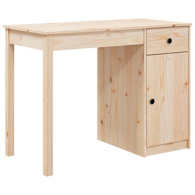 vidaXL Bureau 100x50x75 cm massief grenenhout