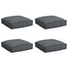 vidaXL Kussen 4 pcs Antraciet 40 x 40 x 8 cm Oxford Stof