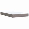 vidaXL Boxspring met matras stof taupe 120x190 cm