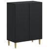 vidaXL Badkamer Opbergkast ARNHEM Zwart 59,5 x 31 x 80 cm Bewerkt hout