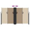 vidaXL Windscherm uittrekbaar 140x1200 cm taupe